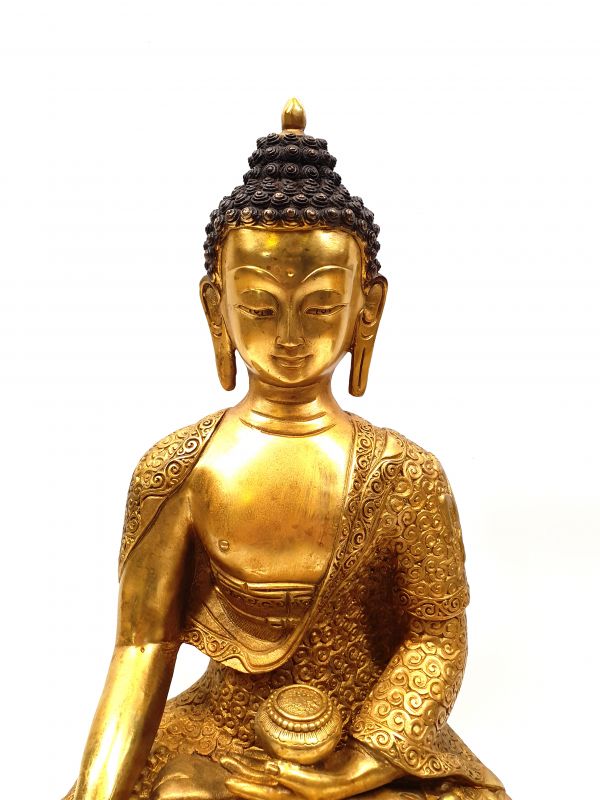 Bronze Statue Buddha in Meditationsstellung 2