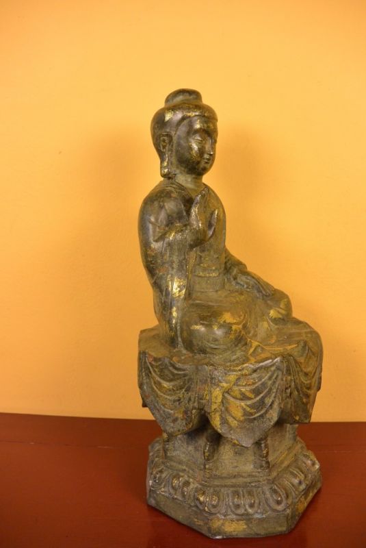 Bronze Statue Groß Burmese Buddha 4