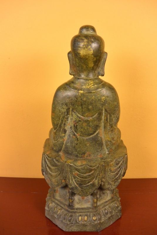Bronze Statue Groß Burmese Buddha 5