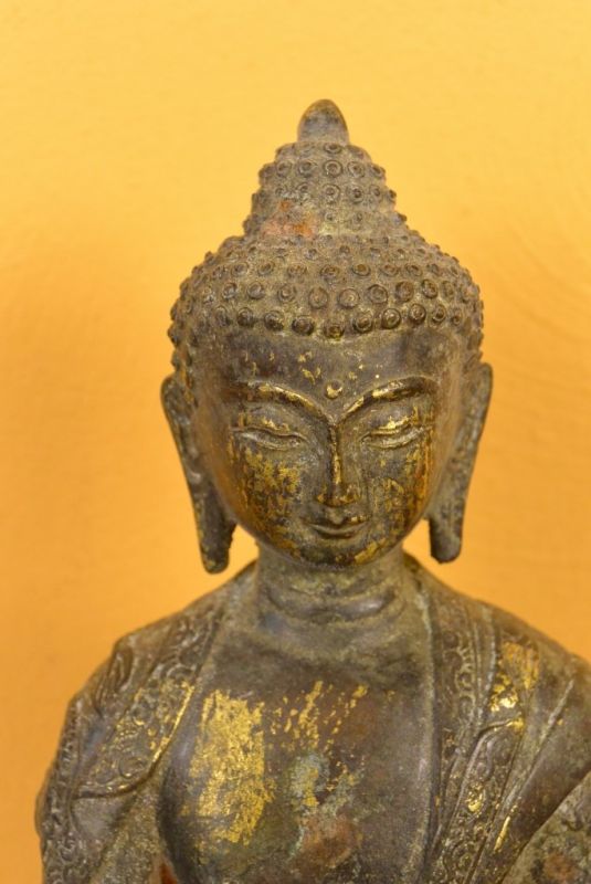 Bronze Statue Kleines Buddha Kambodscha 2