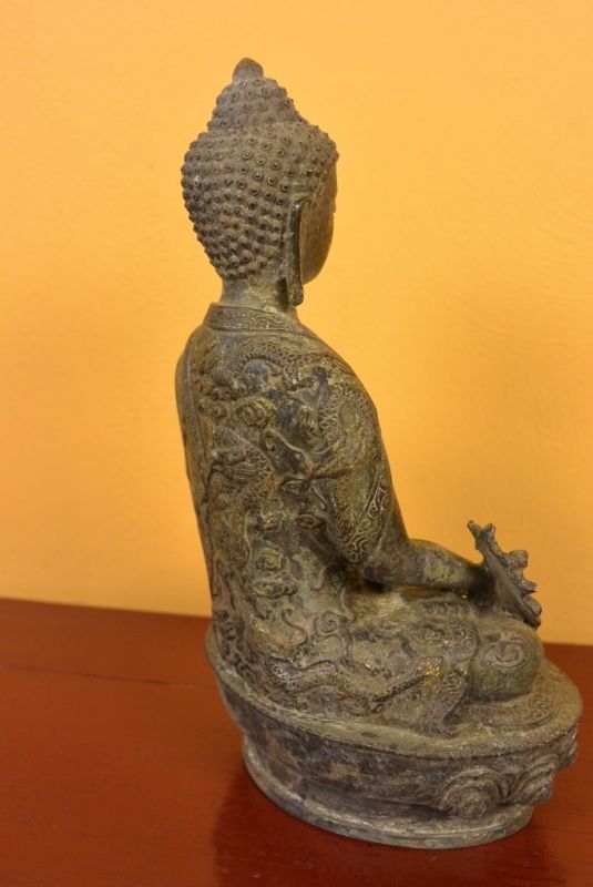 Bronze Statue Kleines Buddha Kambodscha 4
