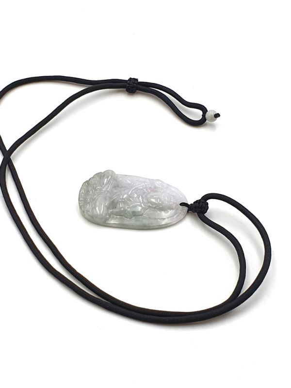 Buddhistischer Anhänger - Echte Jade - Kategorie A - Buddha - Außergewöhnliche durchscheinende Jade 4