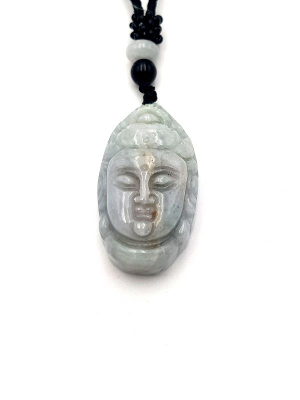Buddhistischer Anhänger - Echte Jade - Kategorie A - Buddha Kopf 2