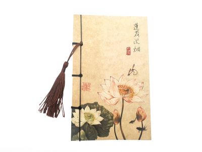 Cahier pour la calligraphie - Feuille de riz - Fleur de lotus