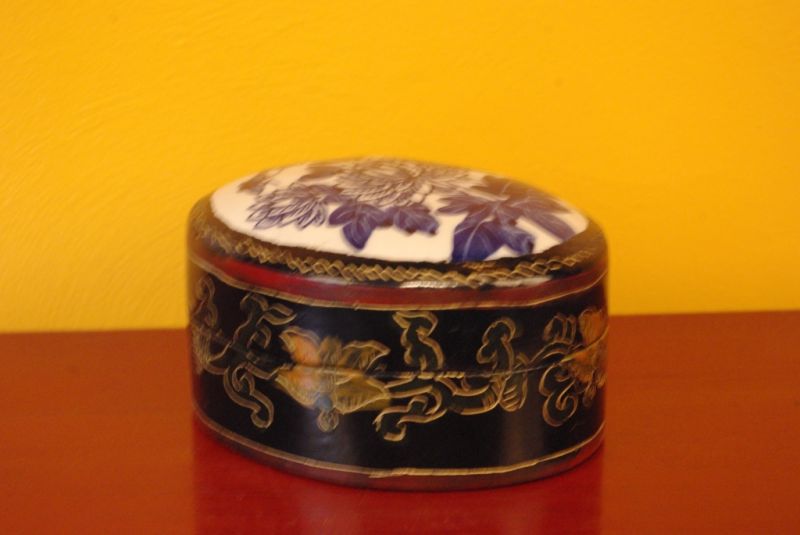 Caja asiatica laqueada India 5