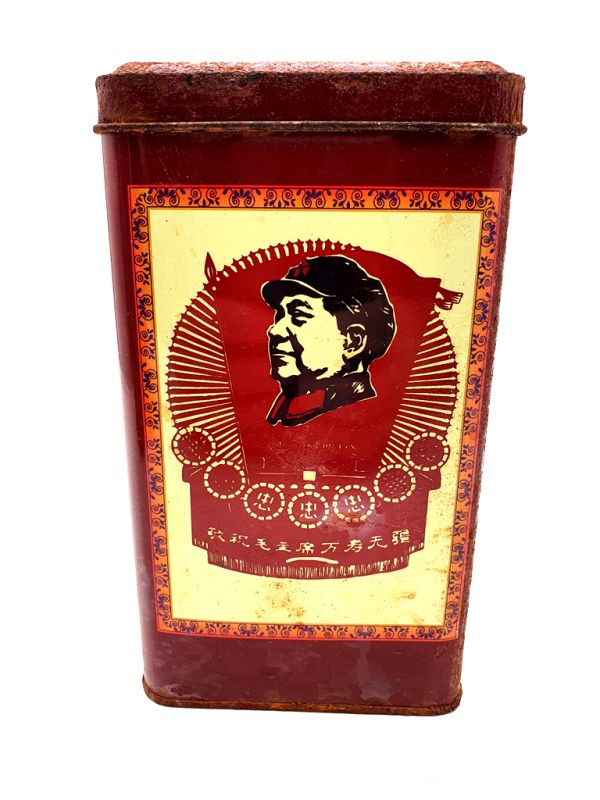 Caja de té chino viejo - Mao Zedong 1