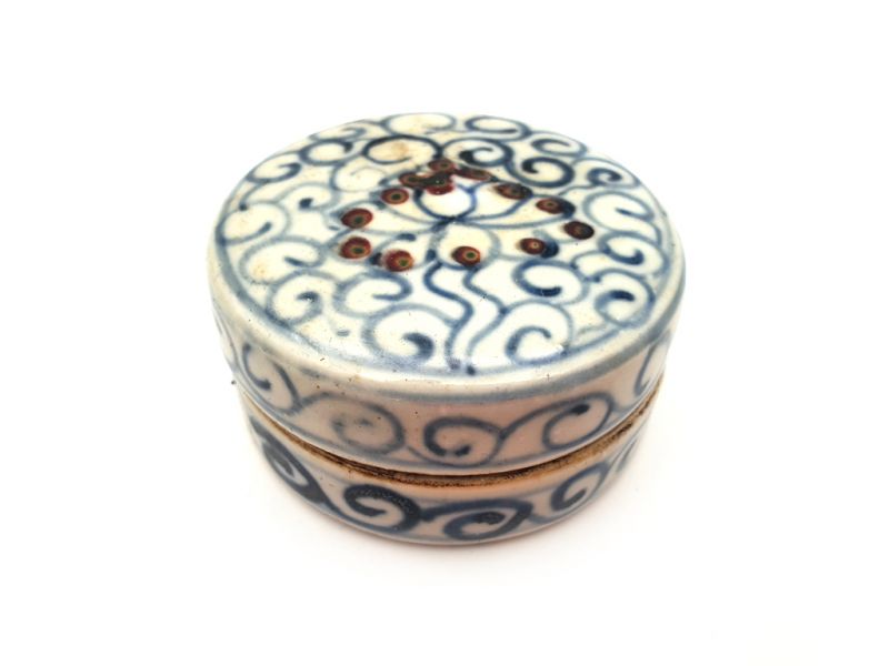 Caja pequeña de porcelana china - Flor 1