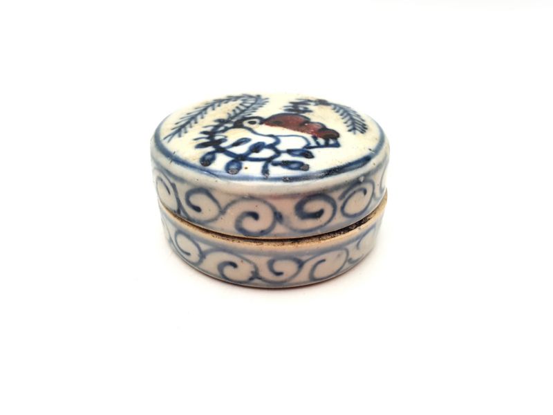 Caja pequeña de porcelana china - Pájaro 3