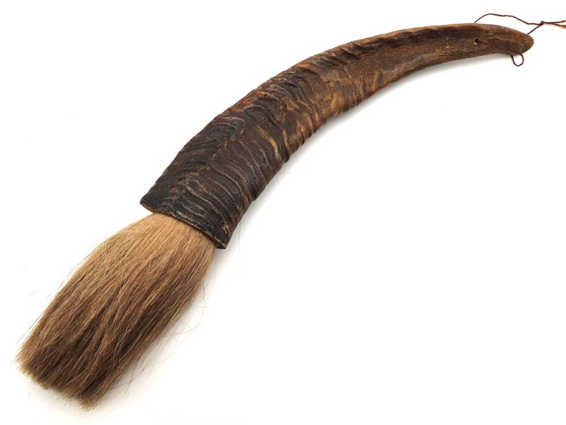 Calligraphie Brush with Sheep Horn handle 1
