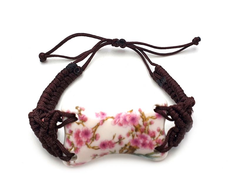 Ceramic jewelry Chinese flower collection - Bracelet - China - Cherry tree 1