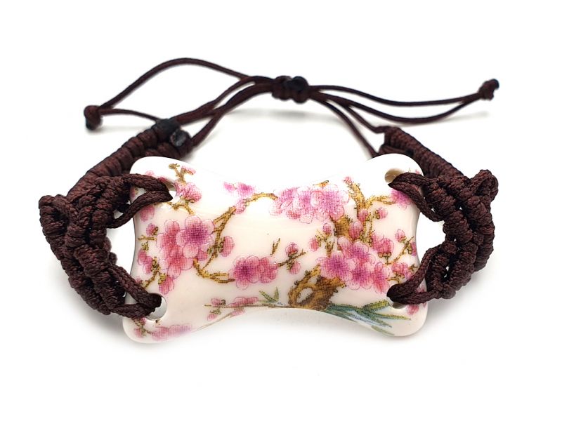 Ceramic jewelry Chinese flower collection - Bracelet - China - Cherry tree 2