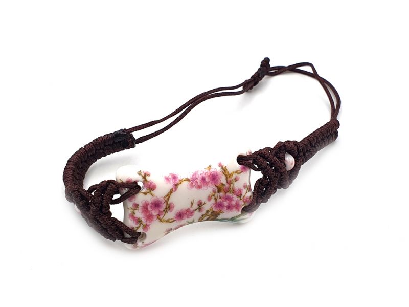 Ceramic jewelry Chinese flower collection - Bracelet - China - Cherry tree 3