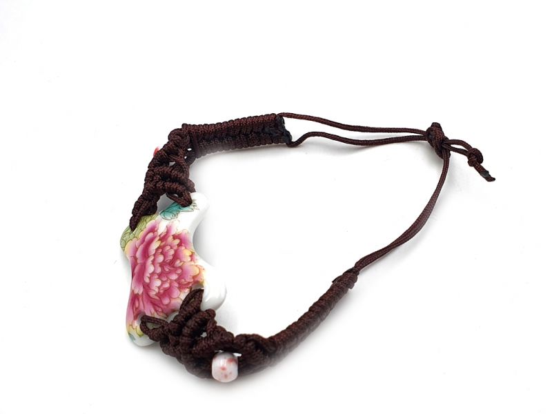 Ceramic jewelry Chinese flower collection - Bracelet - China - Peony 2 4