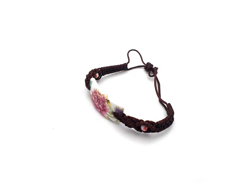 Ceramic jewelry Chinese flower collection - Bracelet - China - Peony 2