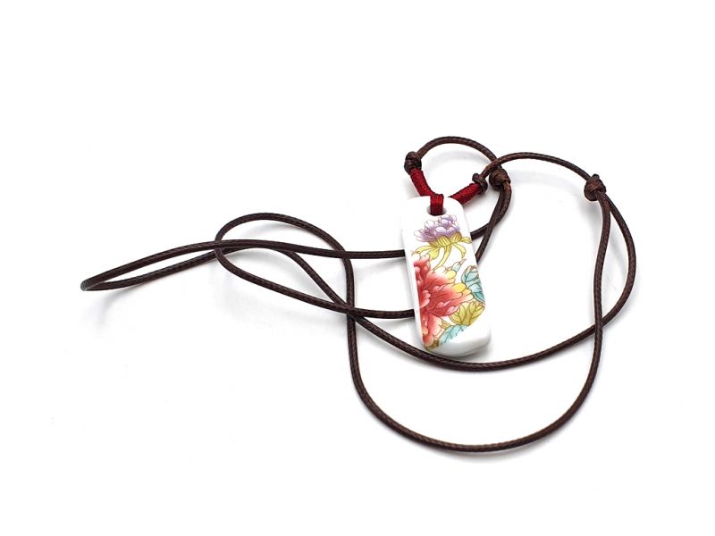 Ceramic jewelry Chinese flower collection - Necklace - China - Chinese flowers 4