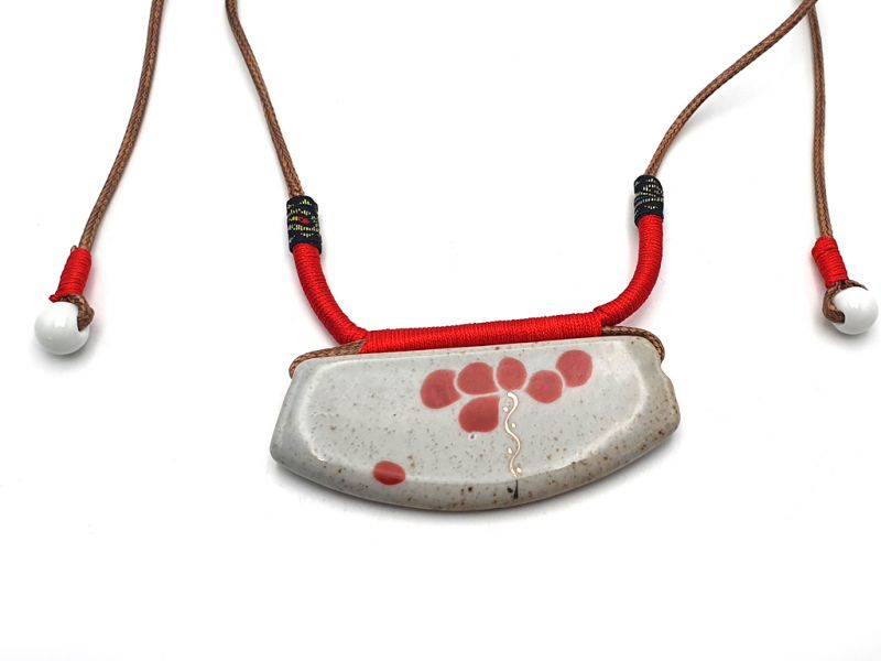 Ceramic jewelry Emperor of Japan Collection - Ceramic necklace - Cherry blossoms 1