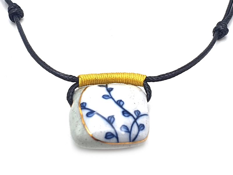Ceramic jewelry Emperor of Japan Collection - Necklace - Cherry blossom 1