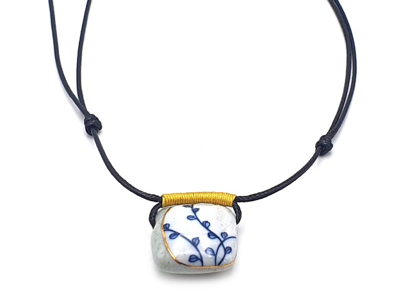 Ceramic jewelry Emperor of Japan Collection - Necklace - Cherry blossom 2