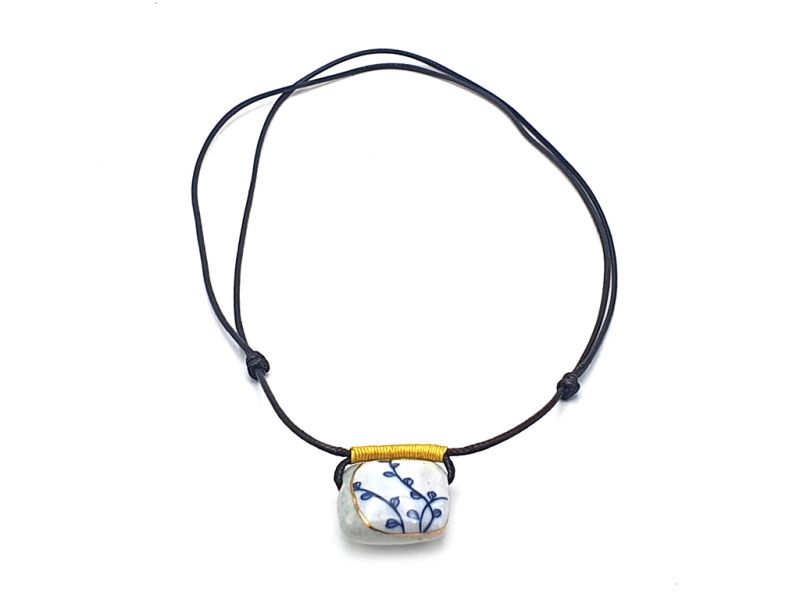 Ceramic jewelry Emperor of Japan Collection - Necklace - Cherry blossom 3