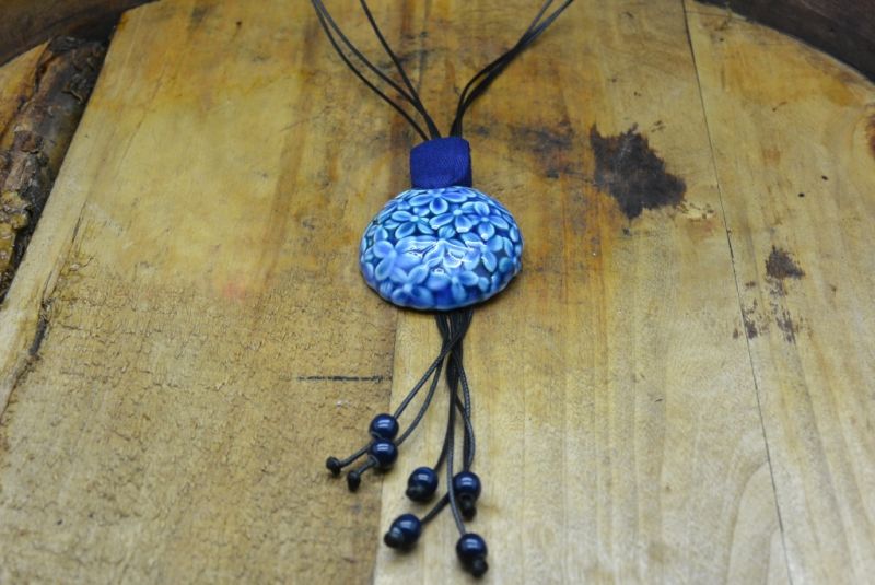 Ceramic jewelry Heaven Collection Necklace Blue 2