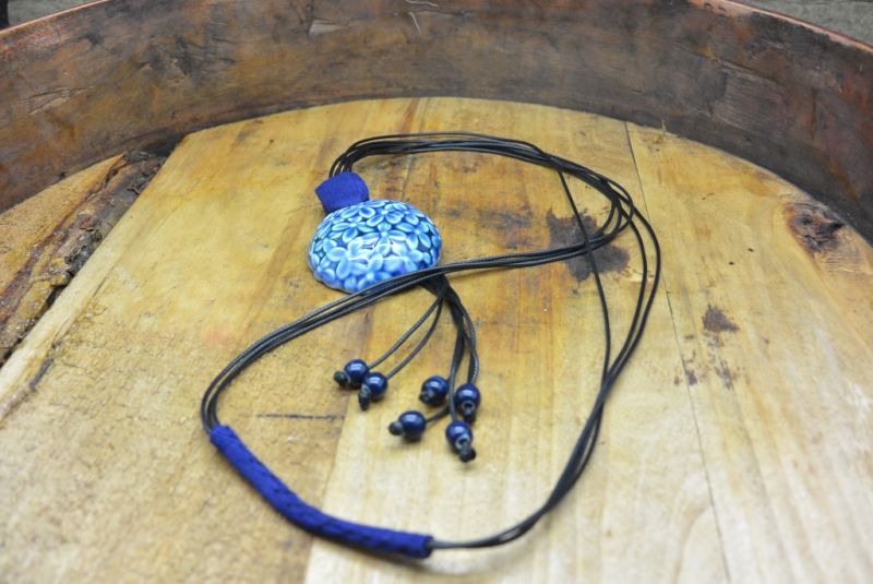 Ceramic jewelry Heaven Collection Necklace Blue 4