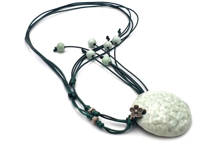Ceramic jewelry Heaven Collection Necklace Green 3