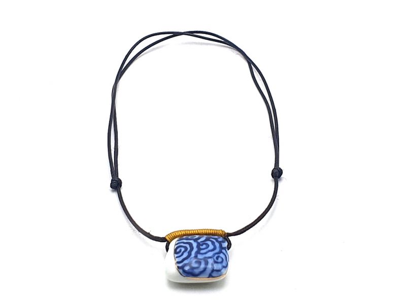 Ceramic jewelry Heaven Collection Necklace Tibetan Cloud - Square 3