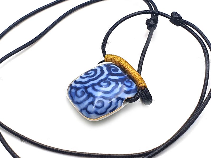 Ceramic jewelry Heaven Collection Necklace Tibetan Cloud - Square 4