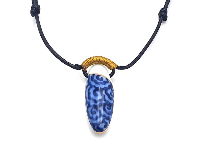Ceramic jewelry Heaven Collection Necklace Tibetan Cloud - Teardrop 1