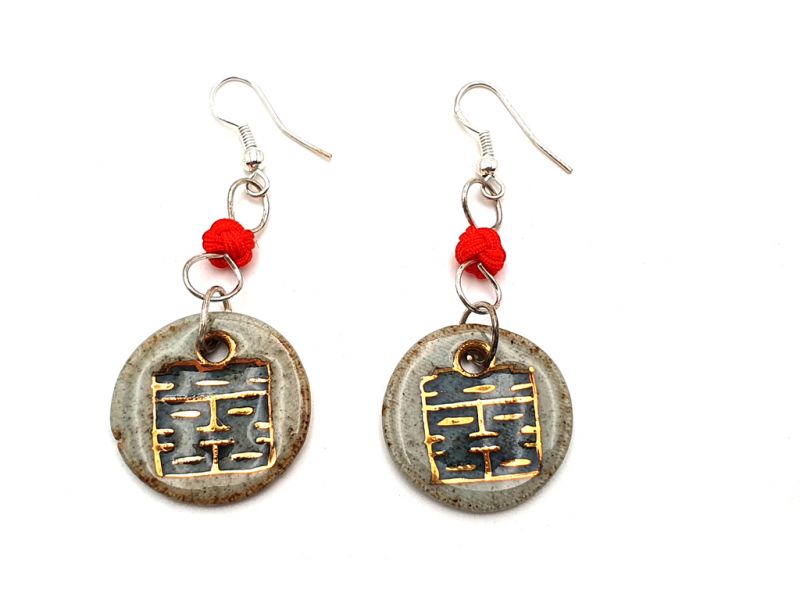 Ceramic jewelry Road to India Collection - Earrings - Old style 1