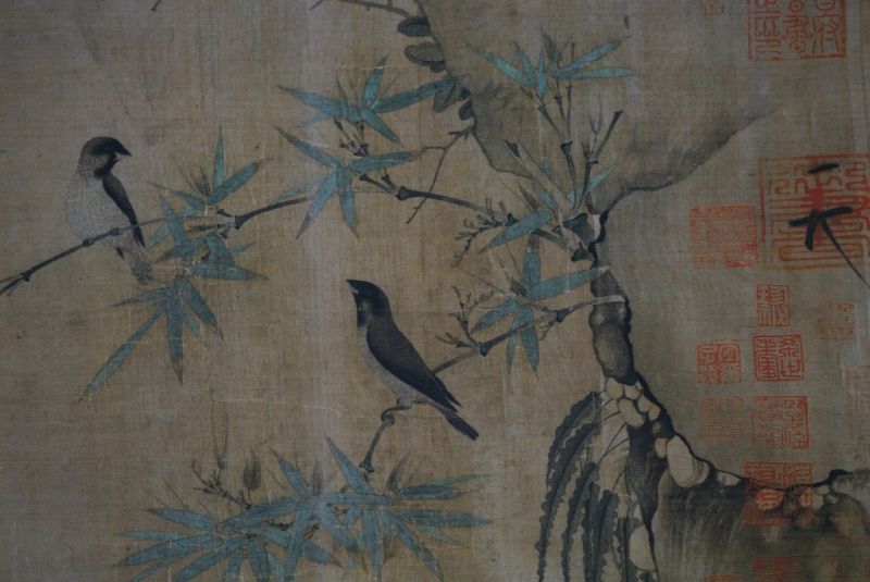 China Pintura Dos pájaros en un árbol 4
