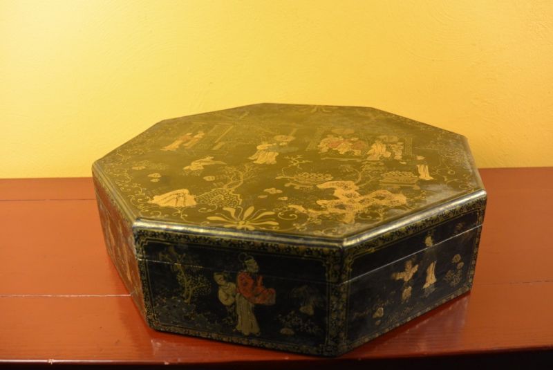 Chinalack-Box Schwarz und Gold 2 2