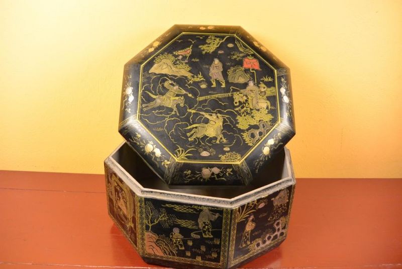 Chinalack-Box - Schwarz und Gold 3 2