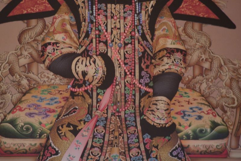 Large Chinese ancestor couple Nurhaci emperor 2