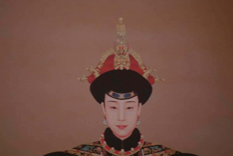Large Chinese ancestor couple Nurhaci emperor 5