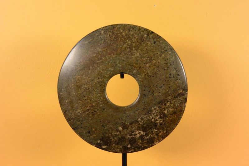Chinese Bi Disk - 20cm - Brown 3