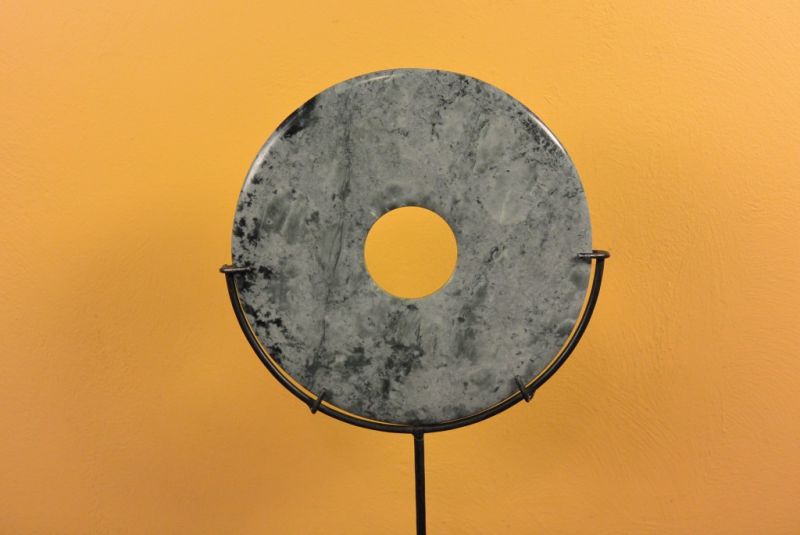 Click thumbnail to enlarge and hover over the picture to zoom Chinese Bi Disk in Jade Stone 2