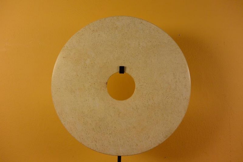 Chinese Bi Disk - Jade Veined - 25cm - Exceptional 1