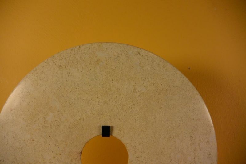 Chinese Bi Disk - Jade Veined - 25cm - Exceptional 4