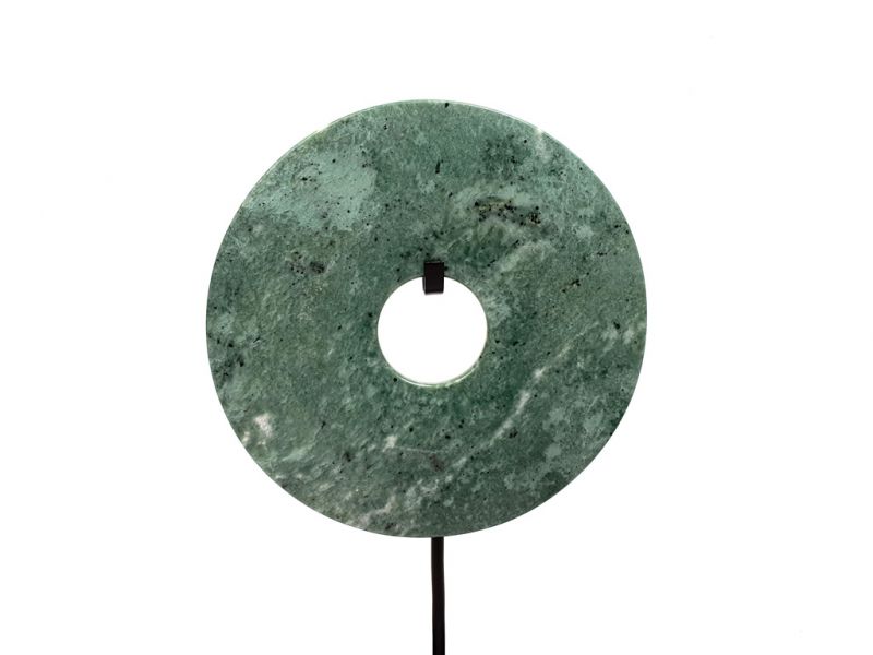 Chinese Bi in Jade 15cm -Green 1