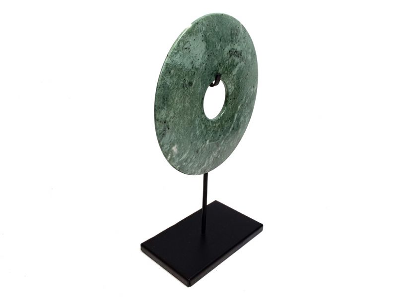 Chinese Bi in Jade 15cm -Green 4