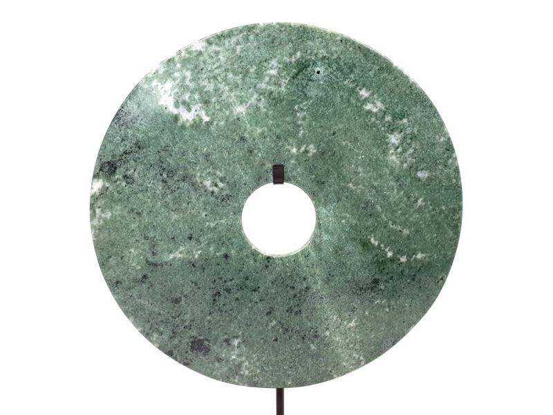 Chinese Bi in Jade 25cm - Green 1