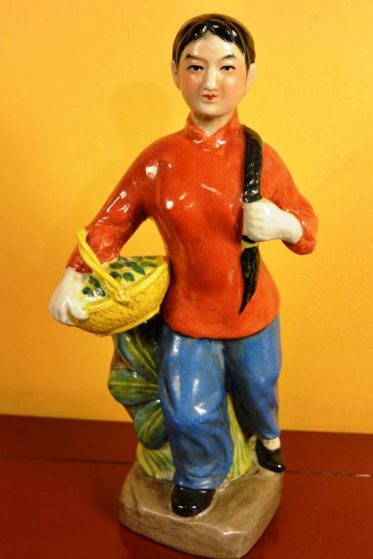 Chinese bisque statue Young Girl 1