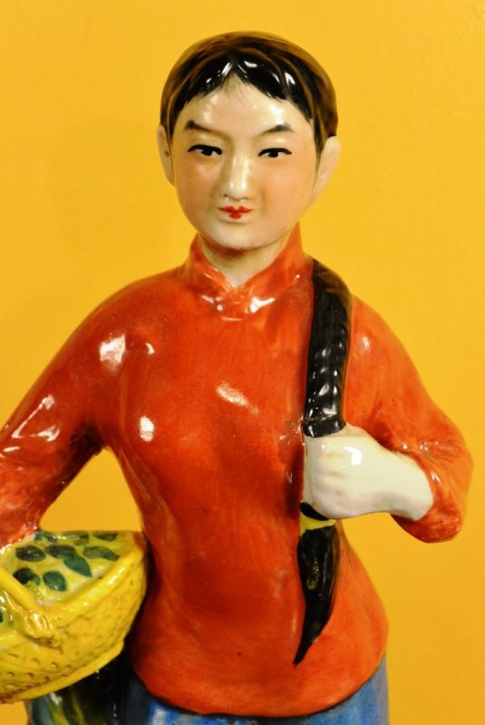 Chinese bisque statue Young Girl 2