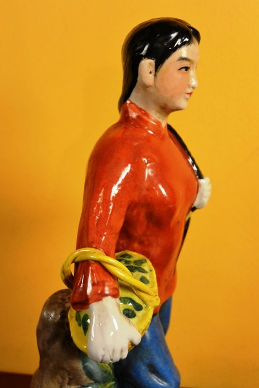 Chinese bisque statue Young Girl 4