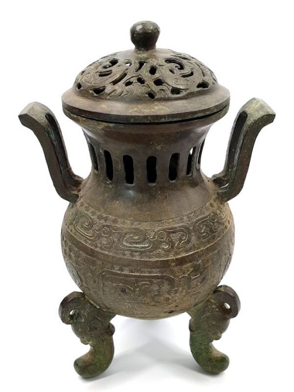 Chinese Bronze Box - temple censer 1