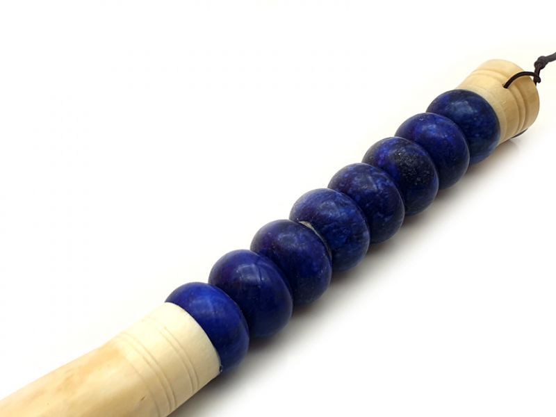 Chinese Brush in Stone Round Purple 3