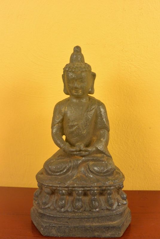 Chinese Buddha in metal 1