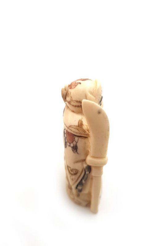 Chinese Buffalo Bones Netsuke - Warrior 2 2
