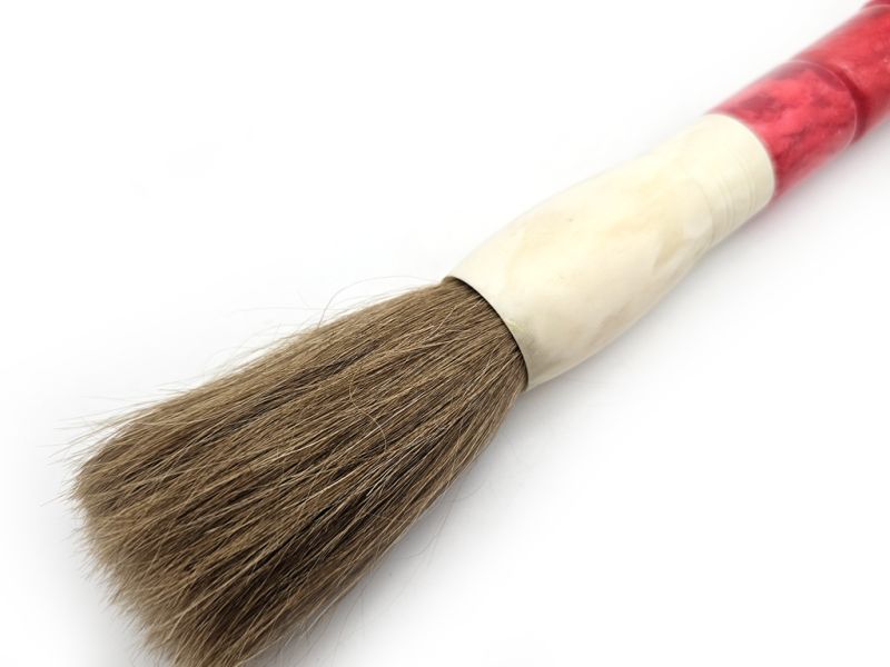 Chinese Calligraphy Brush in Stone - Traditional Art - Red 2